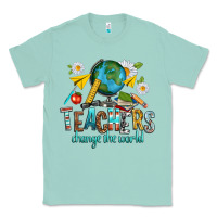 Seafoam teachers change the world Classic Tee - texasbilliewilder