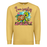 Antique Gold i am turtley adorable Premium Sweatshirt - AdoDesignShop