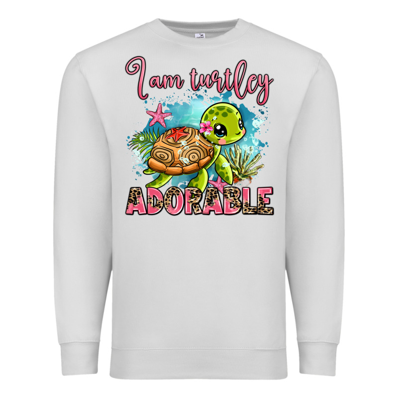 I Am Turtley Adorable Premium Sweatshirt by AdoDesignShop | Teevron