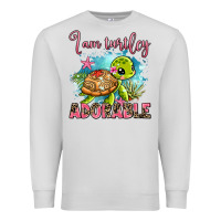 Dove Grey i am turtley adorable Premium Sweatshirt - AdoDesignShop