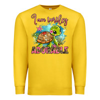 Lemon i am turtley adorable Premium Sweatshirt - AdoDesignShop