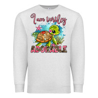 Oatmeal Heather i am turtley adorable Premium Sweatshirt - AdoDesignShop