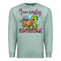 Seafoam i am turtley adorable Premium Sweatshirt - AdoDesignShop