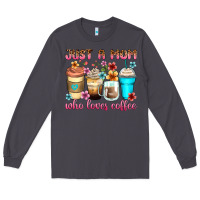 Smoke just a mom who loves coffee Long Sleeve Tee - Zillion Design Studio