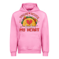 Fuchsia Pink tacos never broke my heart Urban Hoodie - MaliasSmallBusiness