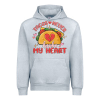 Heather Grey tacos never broke my heart Urban Hoodie - MaliasSmallBusiness