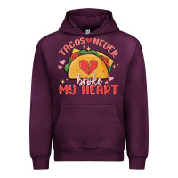 Mauve Wine tacos never broke my heart Urban Hoodie - MaliasSmallBusiness