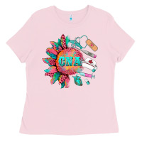 Bubblegum Pink western certified nurse asistant  medical instruments Ladies Tee - BarkalooDesign