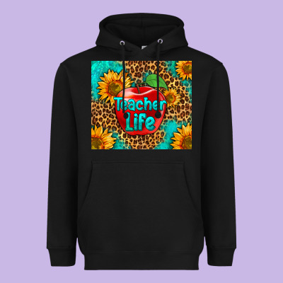 Teacher Life Heavyweight Hoodie Designed By Hra Design Shop