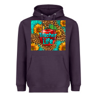 Plum teacher life Heavyweight Hoodie - HRA Design Shop