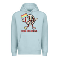 Blue Mist love everyone Premium Hoodie - MaliasSmallBusiness
