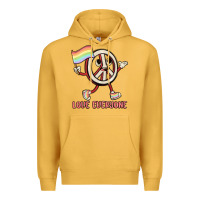 Mustard love everyone Premium Hoodie - MaliasSmallBusiness