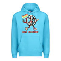 Ocean Blue love everyone Premium Hoodie - MaliasSmallBusiness