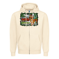 Sandshell merry and bright  dachshund with farm Zipper Hoodie - RanaPortraitStore