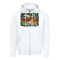 White merry and bright  dachshund with farm Zipper Hoodie - RanaPortraitStore