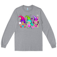 Heather Grey hair styles gnomes Long Sleeve Tee - Zillion Design Studio