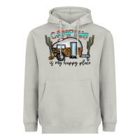 Moon Dust camping is my happy place Heavyweight Hoodie - CowhideDigitalArt