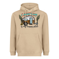 Mushroom camping is my happy place Heavyweight Hoodie - CowhideDigitalArt