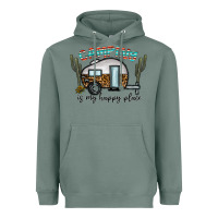 Camping Is My Happy Place Heavyweight Hoodie | Teevron