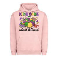 Pigment Salmon king cake calories don't count Urban Hoodie - MaliasSmallBusiness