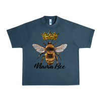 Midnight Navy mama bee with crown Urban Heavy Tee - Artiststas