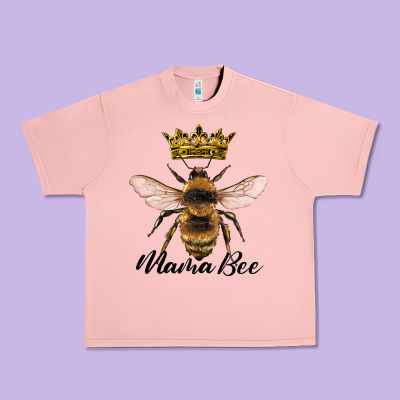 Mama Bee With Crown Urban Heavy Tee Designed By Artiststas