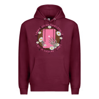 Burgundy i don't watch prn i read it like a fucking lady Premium Hoodie - MaliasSmallBusiness