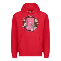 Red i don't watch prn i read it like a fucking lady Premium Hoodie - MaliasSmallBusiness