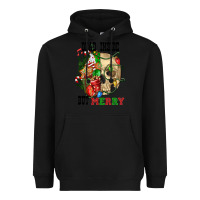 Black Dead İnside But Merry Human Skull Heavyweight Hoodie - FaDigitalArtStudio