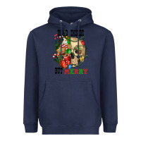Navy Dead İnside But Merry Human Skull Heavyweight Hoodie - FaDigitalArtStudio