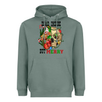Sage Dead İnside But Merry Human Skull Heavyweight Hoodie - FaDigitalArtStudio