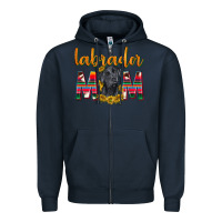 Navy western labrador retriever mom Zipper Hoodie - texasbilliewilder