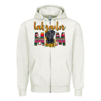 Oatmeal Heather western labrador retriever mom Zipper Hoodie - texasbilliewilder