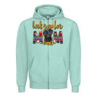 Seafoam western labrador retriever mom Zipper Hoodie - texasbilliewilder