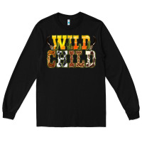 Black Western wild child Long Sleeve Tee - texasbilliewilder