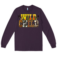 Plum Western wild child Long Sleeve Tee - texasbilliewilder