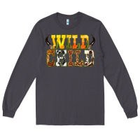 Smoke Western wild child Long Sleeve Tee - texasbilliewilder