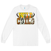 White Western wild child Long Sleeve Tee - texasbilliewilder