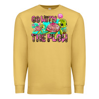 Antique Gold go with the flow Premium Sweatshirt - AdoDesignShop