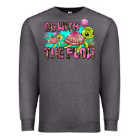 Charcoal Heather go with the flow Premium Sweatshirt - AdoDesignShop