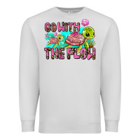 Dove Grey go with the flow Premium Sweatshirt - AdoDesignShop