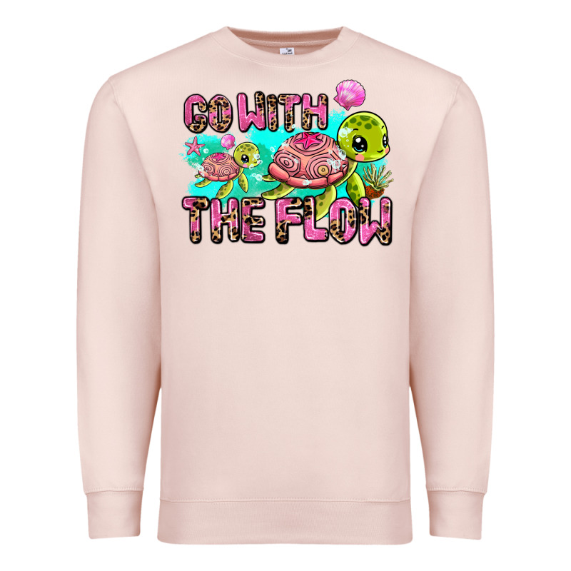 Go With The Flow Premium Sweatshirt by AdoDesignShop | Teevron