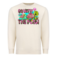 Sandshell go with the flow Premium Sweatshirt - AdoDesignShop