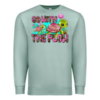 Seafoam go with the flow Premium Sweatshirt - AdoDesignShop