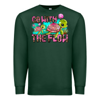 Sports Green go with the flow Premium Sweatshirt - AdoDesignShop
