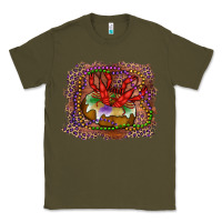 Army Green Mardi gras king cake crawfish Classic Tee - RanaPortraitStore