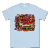 Dusty Blue Mardi gras king cake crawfish Classic Tee - RanaPortraitStore