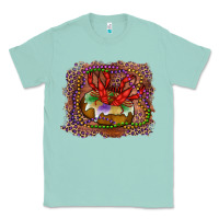 Seafoam Mardi gras king cake crawfish Classic Tee - RanaPortraitStore