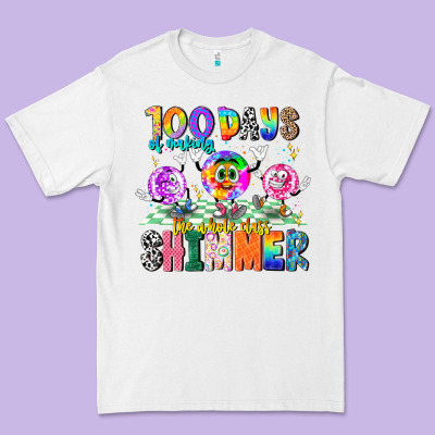 100 Days Of Making The Whole Class Shimmer Premium Tee Designed By Cowhidedigitalart