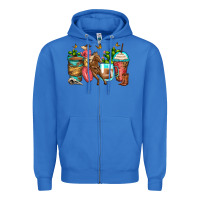 True Royal cowgirl coffee cups Zipper Hoodie - Zillion Design Studio